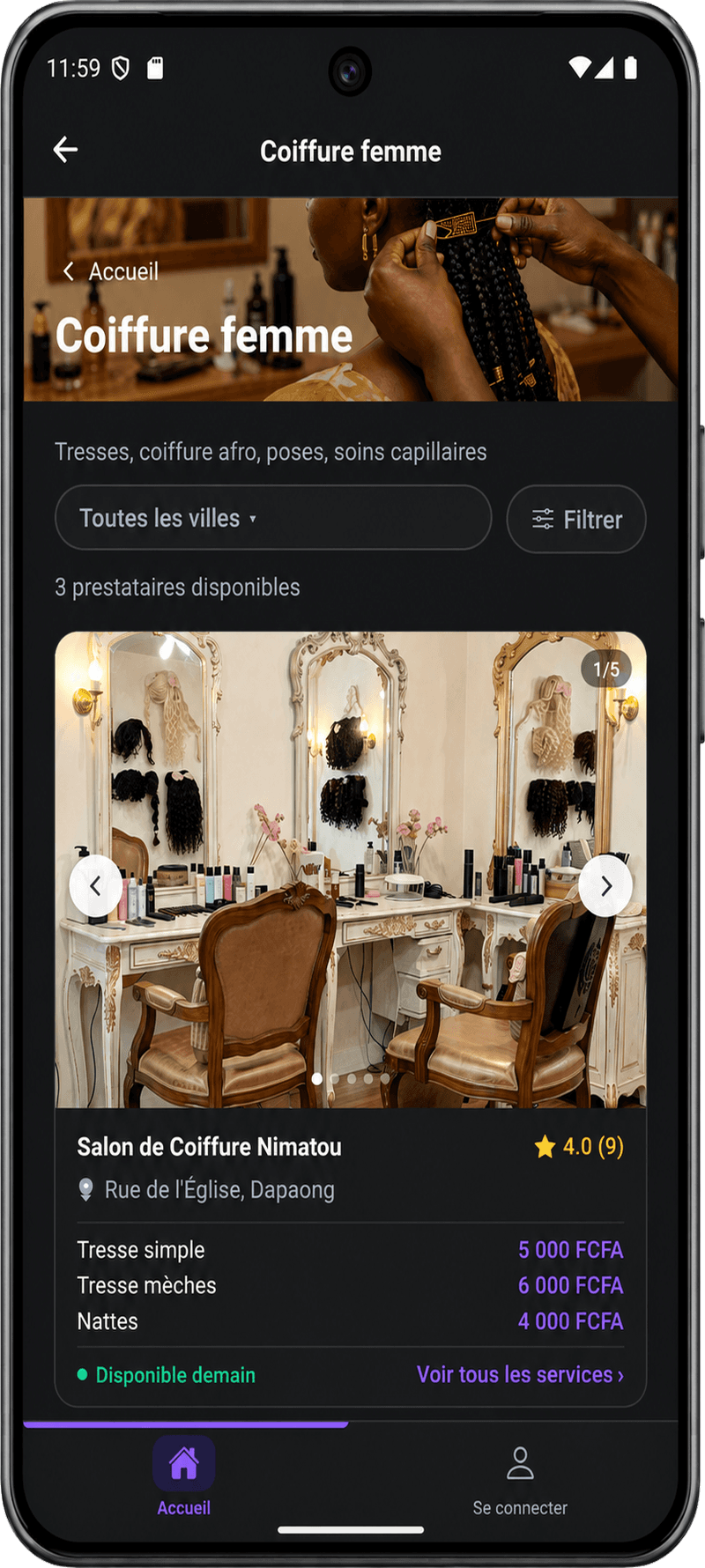 Explorez les prestataires